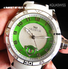 **R14,000.00** AQUASWISS Trax Green Trim Swiss Made Watch new w/ serial number & warranty