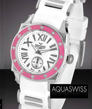 [CERTIFIED] AQUASWISS Lady genuine 0.12ct **DIAMONDS** Taylor Swift Swiss Watch