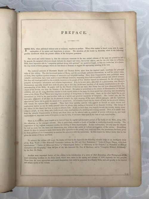 Family Bible 1871 antiquarian