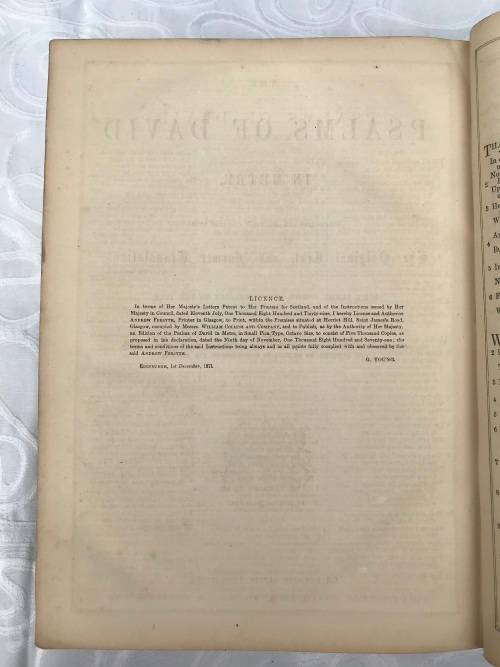 Family Bible 1871 antiquarian