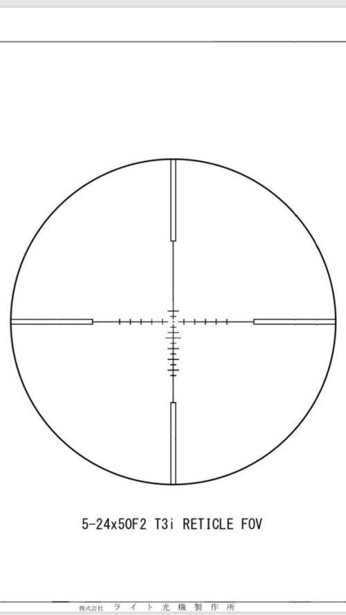 RUDOLPH OPTIC / SCOPE - V1 5-25x50 RIFLESCOPE 30MM TUBE WITH T3 ILLUMINATED RETICLE