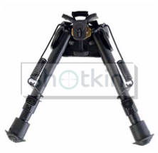 RUDOLPH - SWIVEL PIVOT BIPOD - BLACK ALUMINUM 6"-9"