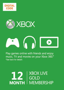 Xbox Live Gold 12 Month Membership