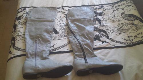 Women's BRONX Over-The-Knee Boots - Size 8 - Grey