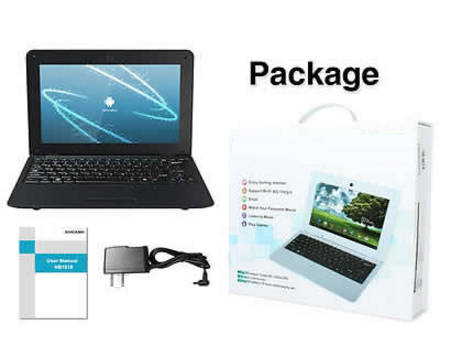 *New 2017*  10.1 inch Android Netbook pc. Study, Business or Streamer for you. Black colour
