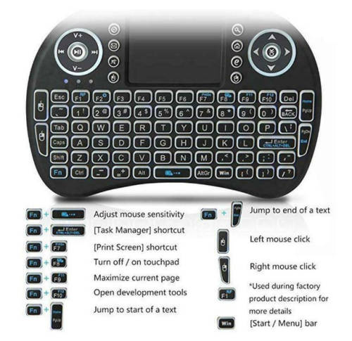 Bluetooth Wireless Keyboard, Air Mouse. For Android Tv Box, Phone, PC, Tablet, Gaming ect.