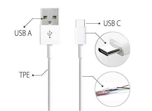 USB Type-C Quick Charger Kit. 2.4A, AC wall charger. 1m type-c cable.