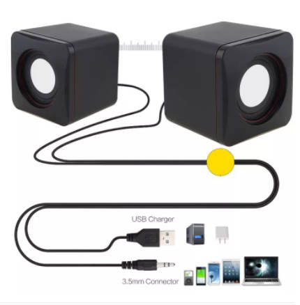 Multimedia Speaker System. For Pc, Laptop, Phone, Tv Box ect. Assorted colors available.