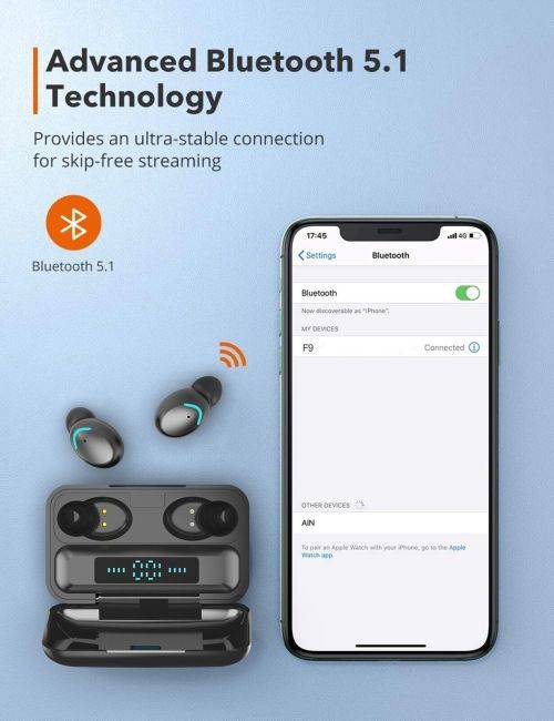 New 2023* Wireless Earbuds With Power Bank. For Android, iOS, Windows and Mac OS. Bluetooth 5.0.