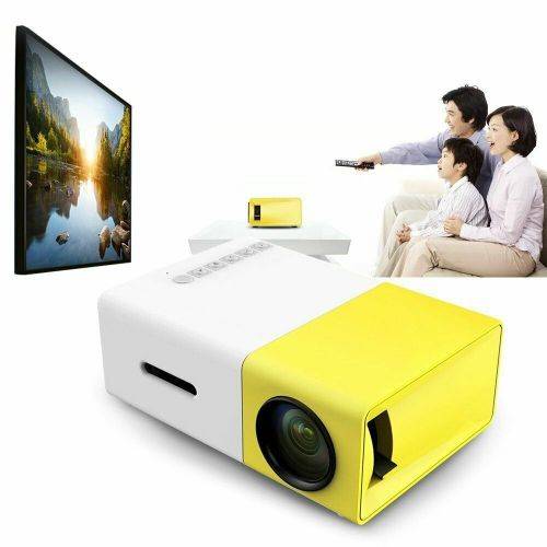 Mini LED Projector 1080P HD Home Theatre Cinema System. PC, Laptop, SmartPhone, HDMI, AV, USB & SD