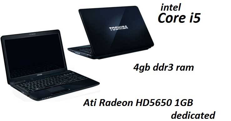 High spec Toshiba gaming Laptop.Core i5, Ati Premium graphics:)