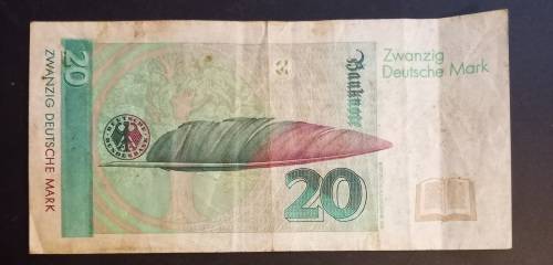 1991 Deutche Bundesbank 20 Mark