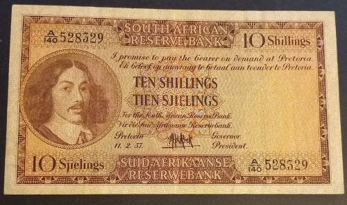 1957 SA Union 10 Shillings