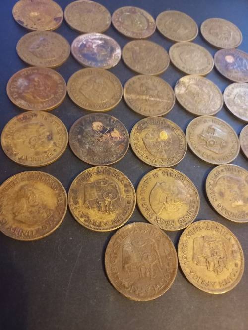 27 RSA large one cent lot. Bid per coin to take all.