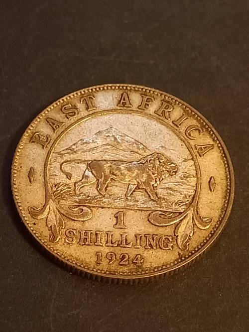 1924 East Africa silver 1 Shilling