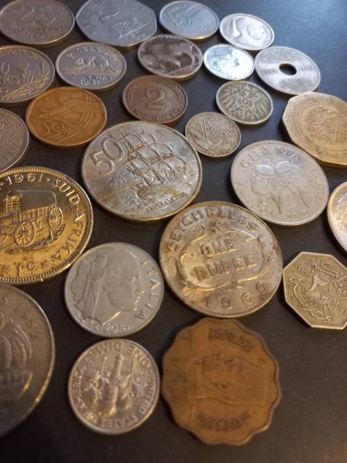 29 Interesting mixed coins. Bid per coin to take all.