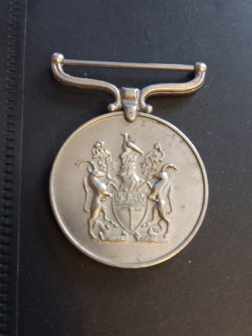 Rhodesia general service medal. Issued to PTE J. MAPWASJIKE