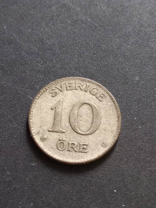 1937 Silver 10 Ore Sweden