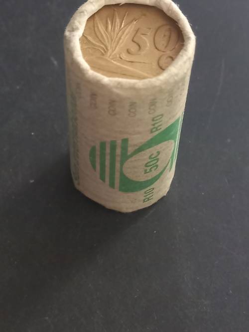 1993 RSA 50 cent SUN international roll of coins. R10
