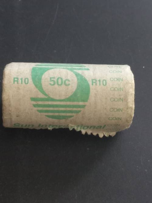 1993 RSA 50 cent SUN international roll of coins. R10