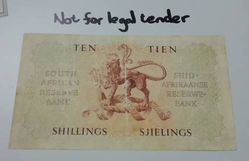 1948 SA reserve bank 10 Shillings a/7