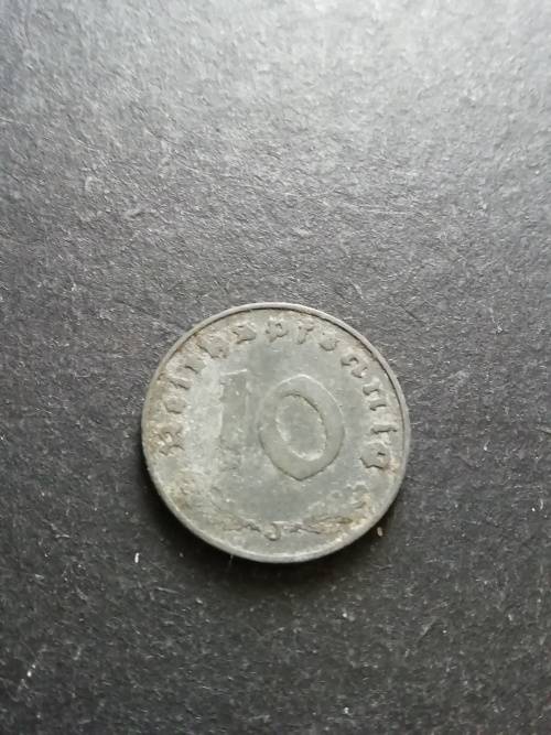 1941 WW2 German 10 Pfennig