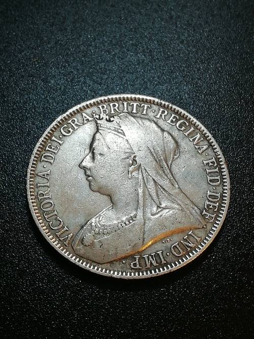 1894 Great Britain Florin. Sterling silver