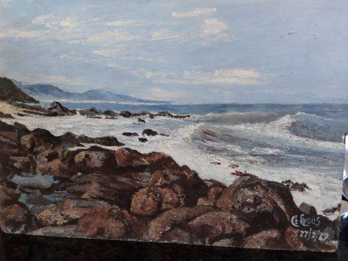 AN OUTSTANDING OIL PAINTING BY C.E. CROUS