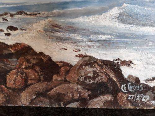 AN OUTSTANDING OIL PAINTING BY C.E. CROUS