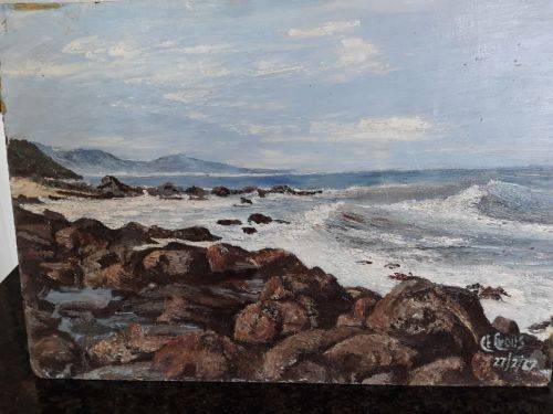 AN OUTSTANDING OIL PAINTING BY C.E. CROUS