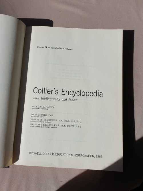 STUNNING SIGHT: COMPLETE 24 VOL SET OF 1969 COLLIERS ENCYCLOPEDIA