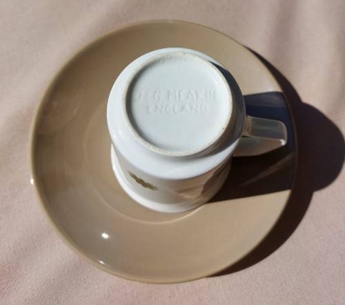 LARGE VINTAGE RETRO JandG MEAKIN ENGLAND COFFEE/TEA SET WITH GALAXY STAR DECORATION