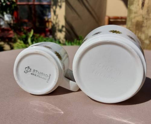 LARGE VINTAGE RETRO JandG MEAKIN ENGLAND COFFEE/TEA SET WITH GALAXY STAR DECORATION