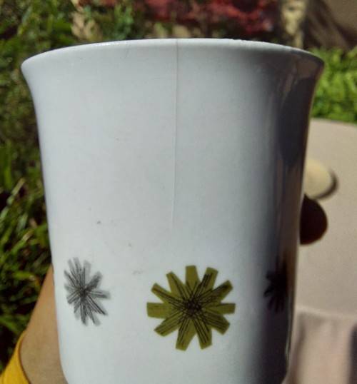 LARGE VINTAGE RETRO JandG MEAKIN ENGLAND COFFEE/TEA SET WITH GALAXY STAR DECORATION