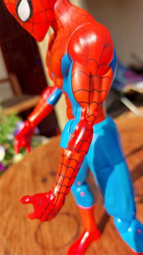 RARE 2005 MARVEL 30CM HIGH POSABLE SPIDERMAN ACTION FIGURE BY TOY BIZ WITH 27 ARTICULATED POINTS