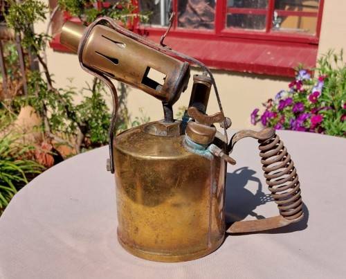 VINTAGE 1950S RADIUS NO 55 BRASS BLOWTORCH MADE IN SWEDEN