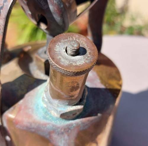 VINTAGE 1950S RADIUS NO 55 BRASS BLOWTORCH MADE IN SWEDEN