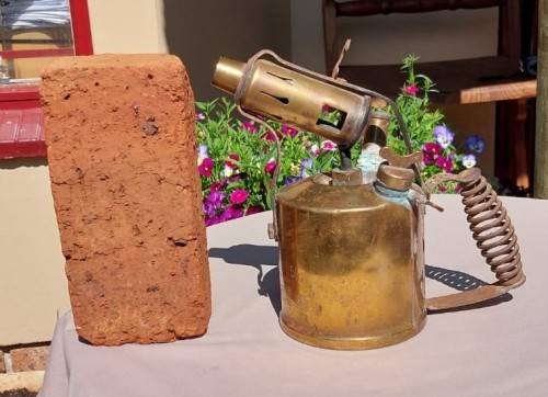 VINTAGE 1950S RADIUS NO 55 BRASS BLOWTORCH MADE IN SWEDEN