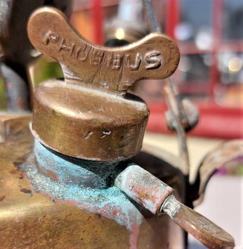 VINTAGE 1950S RADIUS NO 55 BRASS BLOWTORCH MADE IN SWEDEN