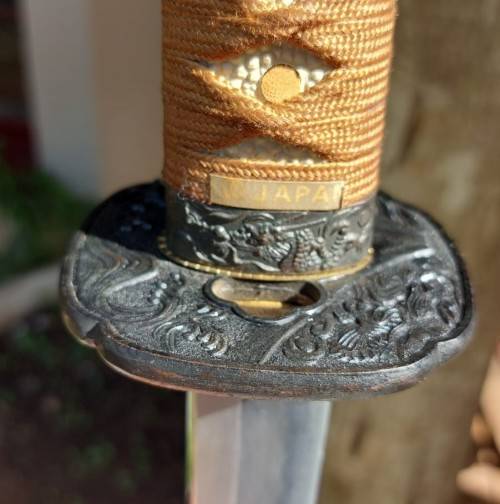 SAMURAI KATANA SWORD WITH WOODEN SCABBARD WELL MADE WITH STAINLESS STEEL IN JAPAN