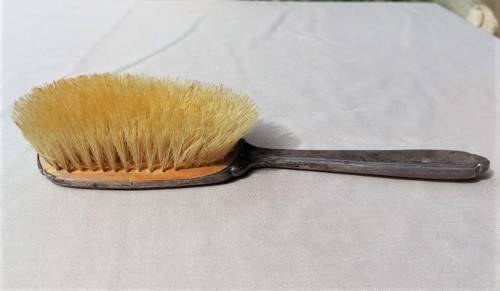 STERLING SILVER (LION HALLMARK) AND YELLOW GUILLOCHE ENAMEL 4 PIECE VANITY SET 1931 BY ADIE BROTHERS