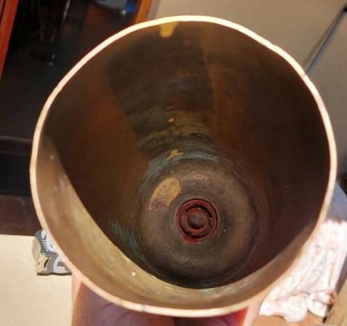 25 POUNDER FIELD ARTILLERY GUN BRASS SHELL CASING 1963 RARE AUSTRALIAN FINSBURY (MC) MANUFACTURED