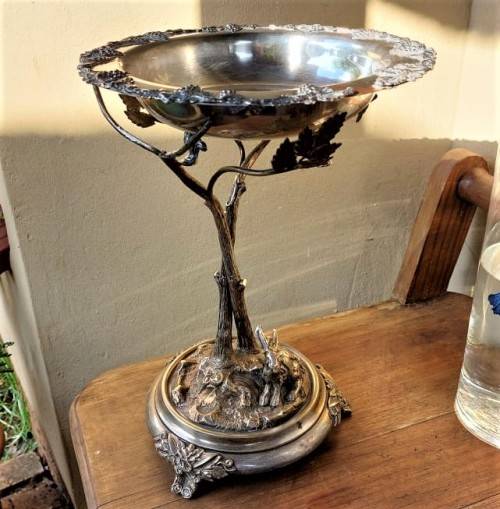 ANTIQUE WBC SILVERPLATED CENTREPIECE FRUIT STAND