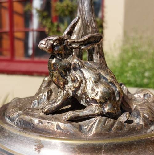 ANTIQUE WBC SILVERPLATED CENTREPIECE FRUIT STAND