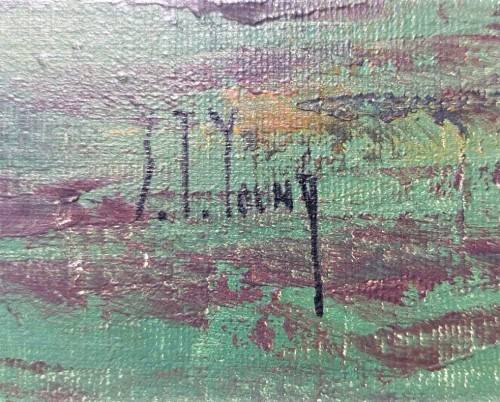 COLOURFUL CHINESE JUNK BOAT ORIGINAL 1970S OIL ON CANVAS BY HONG KONG ARTIST ST YOUNG