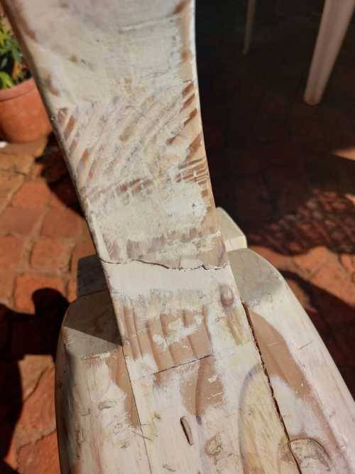 VINTAGE WOODEN ROCKING HORSE LARGE 80CM HIGH 90CM WIDE