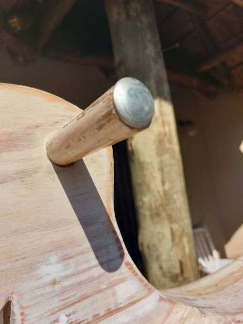 VINTAGE WOODEN ROCKING HORSE LARGE 80CM HIGH 90CM WIDE