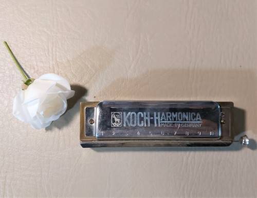 HOHNER KOCH CHROMATIC HARMONICA VINTAGE GERMAN IN GOOD WORKING CONDITION THE 2ND OF 2 ON AUCTION