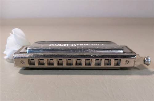 HOHNER KOCH CHROMATIC HARMONICA VINTAGE GERMAN IN GOOD WORKING CONDITION THE 2ND OF 2 ON AUCTION