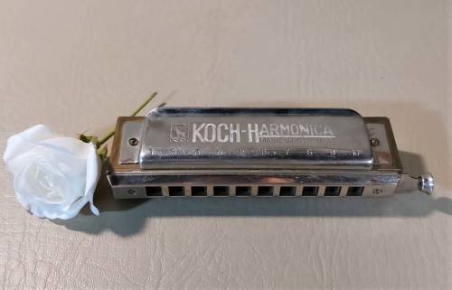 HOHNER KOCH CHROMATIC HARMONICA VINTAGE GERMAN IN GOOD WORKING CONDITION THE 2ND OF 2 ON AUCTION